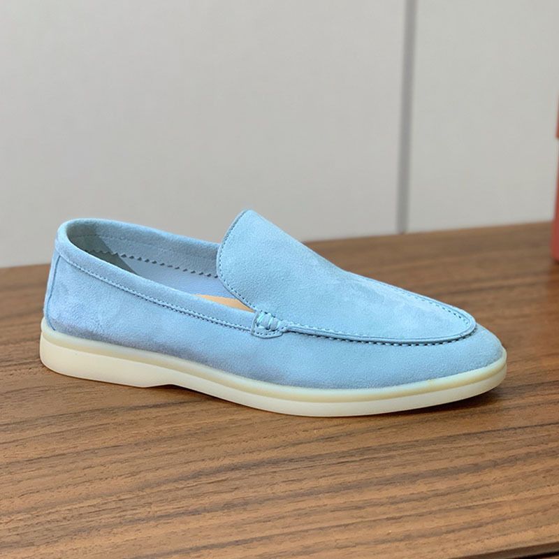 Le Fu - Zapatos planos de pareja, cómodos, informales, grandes, de un solo paso, 2024_voghion.com