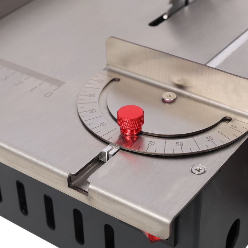 Mini Table Saw,Belt Sander, Stainless Steel Top,4pcs Blades,10pcs Sanding Blet,7 Gear Adjustable 0-90° Angle, Available For Wood/PCB/Acrylic/Plastic,DIY Model Crafts Cutting Tool_voghion.com