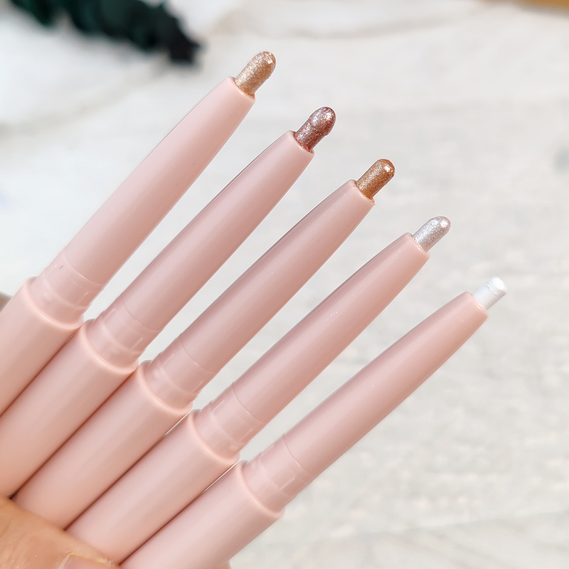 5-farbiger wasserfester Perl-Lidschatten-Stift, Eyeliner-Stift, langlebiger Diamant-Glitzer, fluoreszierender Stift, Gesichtskosmetik_voghion.com