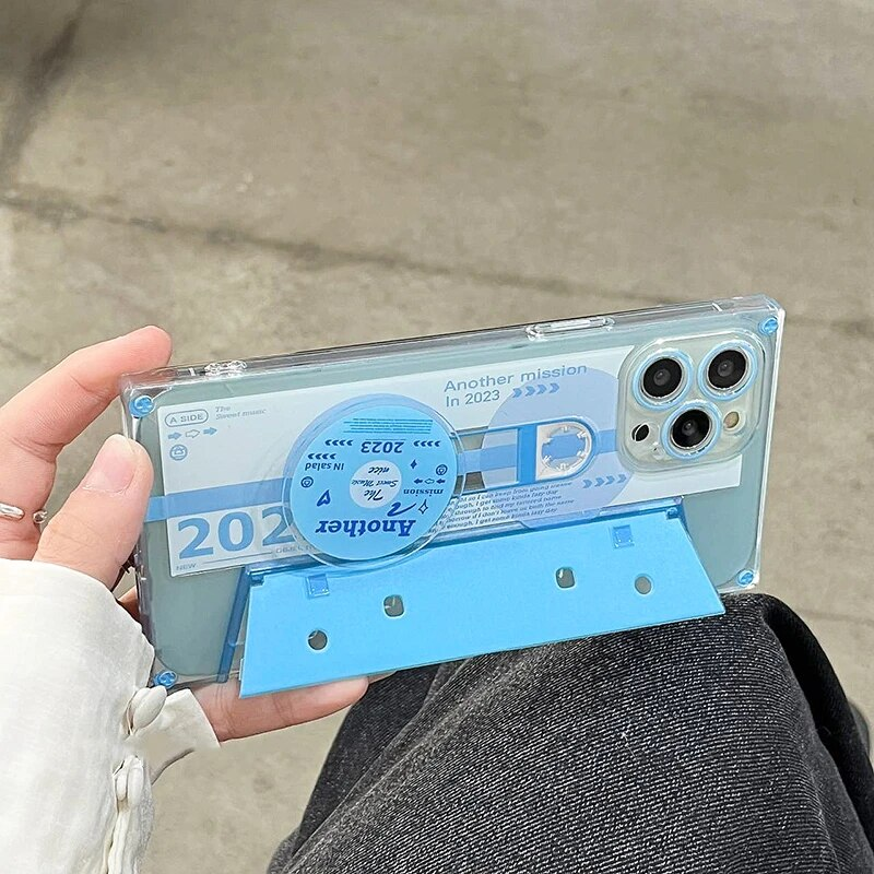 Creativo Retro Rotante CD Cassa Del Telefono Per iphone 14 13 11 12 Pro Max Y2k Hot Divertente Lettera Copertina Morbida Piazza Ragazza Rosa_voghion.com