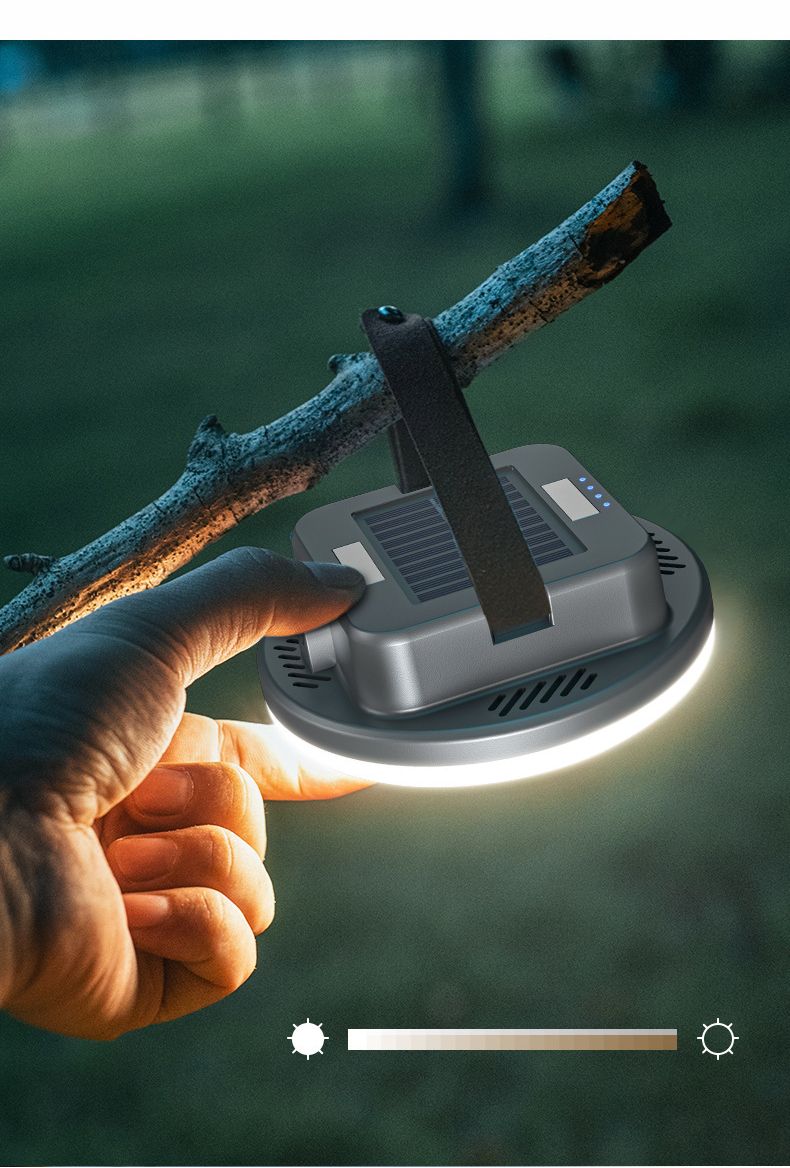 Camping Light Solar Charging With Magnetic Suction Multi-Function Long Battery Life High Brightness Tent Lighting For_voghion.com