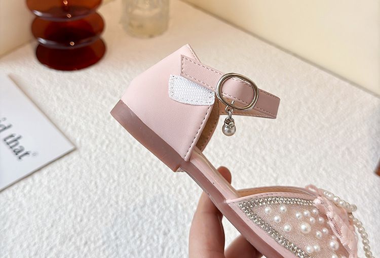 Children's Little Fragrant Princess Shoes 2025 Spring And Summer New Korean Edition Girls' Soft Bottom Butterfly Knot_voghion.com
