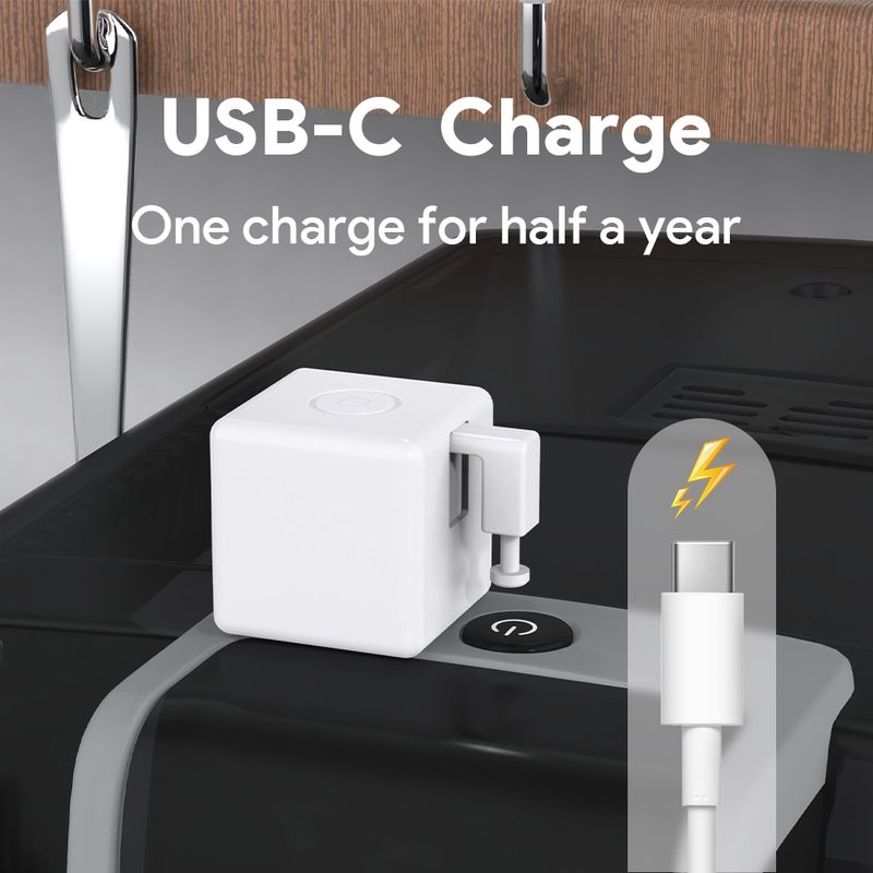 Tuya Zigbee Bluetooth Smart Touch Plus USB Rechargeable Switch Button Pusher Arm Fingerbot Via Alice Alexa Google Home_voghion.com