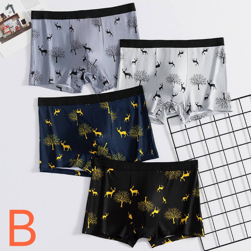 4 adet baksır şort büyük boy dikişsiz pamuklu dosya erkek baksır şort yaz ince kesit size L-4XL_voghion.com