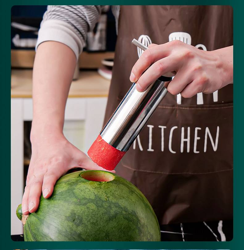 Descorazonador y exprimidor de sandía de acero inoxidable 304: extractor profesional de corazón de fruta para facilitar la extracción de jugo._voghion.com