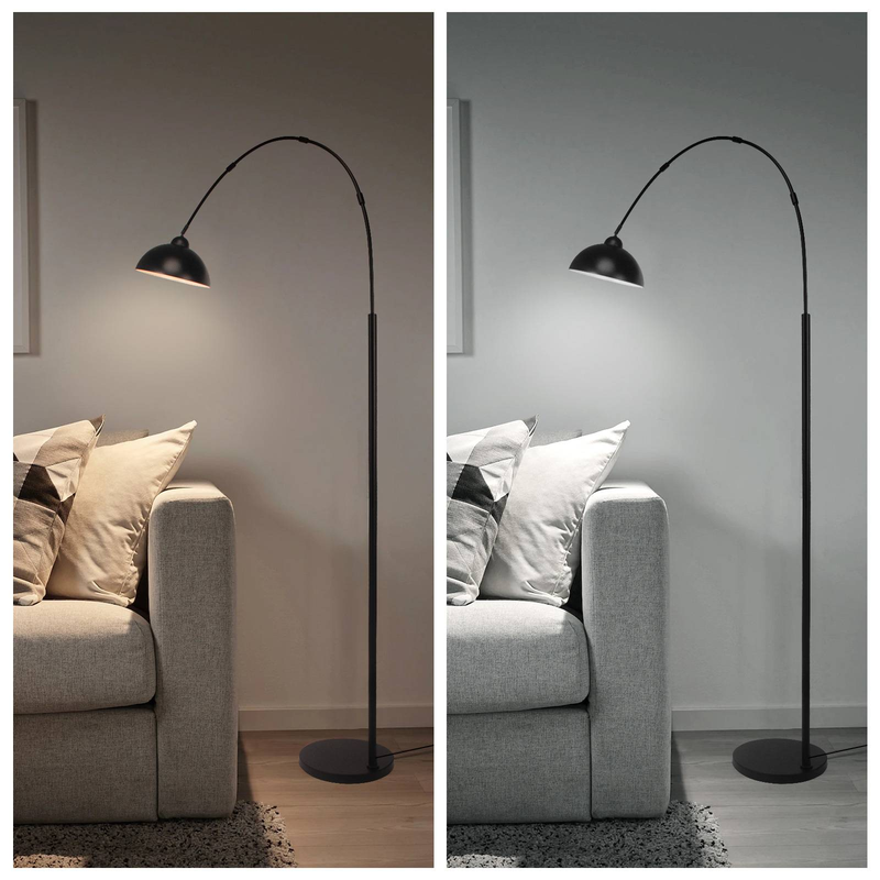 Lampe de cuisine en métal noir avec luminaires, lampe de cuisine en métal noir pour évier de cuisine avec lampes à intensité variable LED_voghion.com