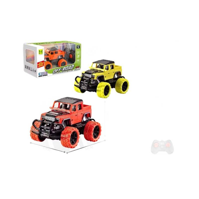 Mutter & Kinder 4WD RC-Auto mit LED-Leuchten, Offroad-Fernsteuerungsspielzeug für Kinder – Dinosaurier- und Monstertruck-Modelle (Grün/Rot/Blau/Gelb/Weiß)_voghion.com