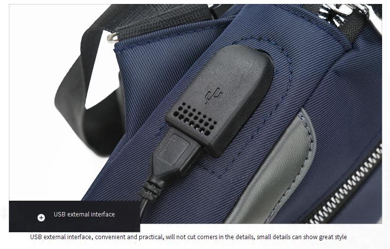Umhängetasche für Herren mit großem Fassungsvermögen und USB-Ladeanschluss – wasserdichtes Oxford-Gewebe, Design mit mehreren Fächern für Reisen und Arbeit_voghion.com