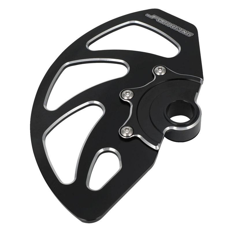 Motorrad-Scheibenbremsenschutz vorne – universell passend für X160/X260, langlebige Aluminiumlegierung, leicht und korrosionsbeständig (Schwarz/Rot, Schwarz)_voghion.com