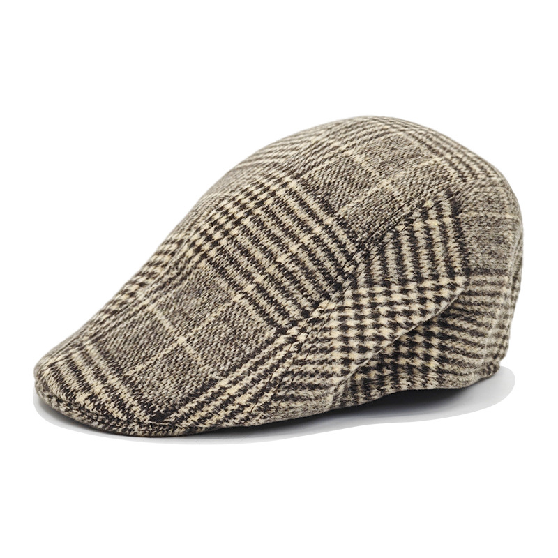 Cappelli da uomo di nuovo stile, per persone di mezza età e anziani, cappello invernale caldo, vecchio cappello a becco d'anatra, berretto spesso, paraorecchie, papà e nonno_voghion.com