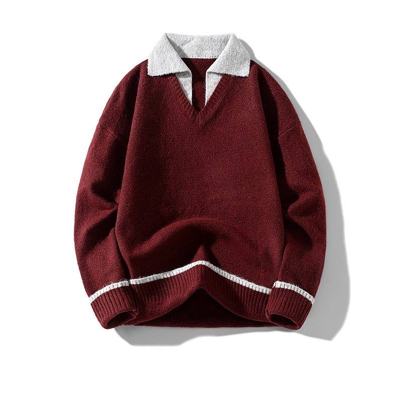 Inspirierter Oversize-Strickcardigan für Herren – Lässiger Langarmpullover mit offener Vorderseite und Schalkragen – Lockere Passform mit Twist-Stitch-Design_voghion.com