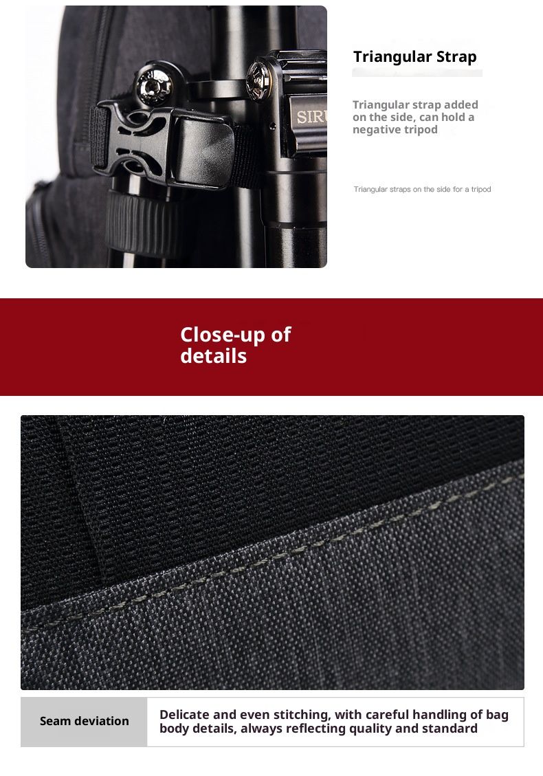 Robuste, wasserdichte Kameratasche für DSLR-Kameras mit verstellbarem Gurt und seitlicher Stativhalterung – leichtes und atmungsaktives Design für Fotografen_voghion.com