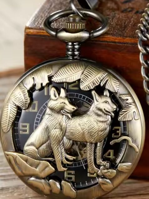 Elegant Carved Hollow Pattern Semi-Automatic Mechanical Pocket Watch Gift For Men And Women_voghion.com