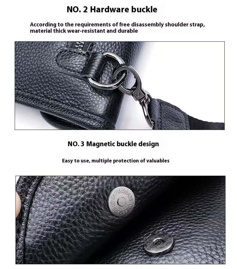 Borsa a tracolla piccola in vera pelle con strato superiore in pelle di mucca, sensazione di alta qualità, semplice borsa a tracolla da uomo_voghion.com
