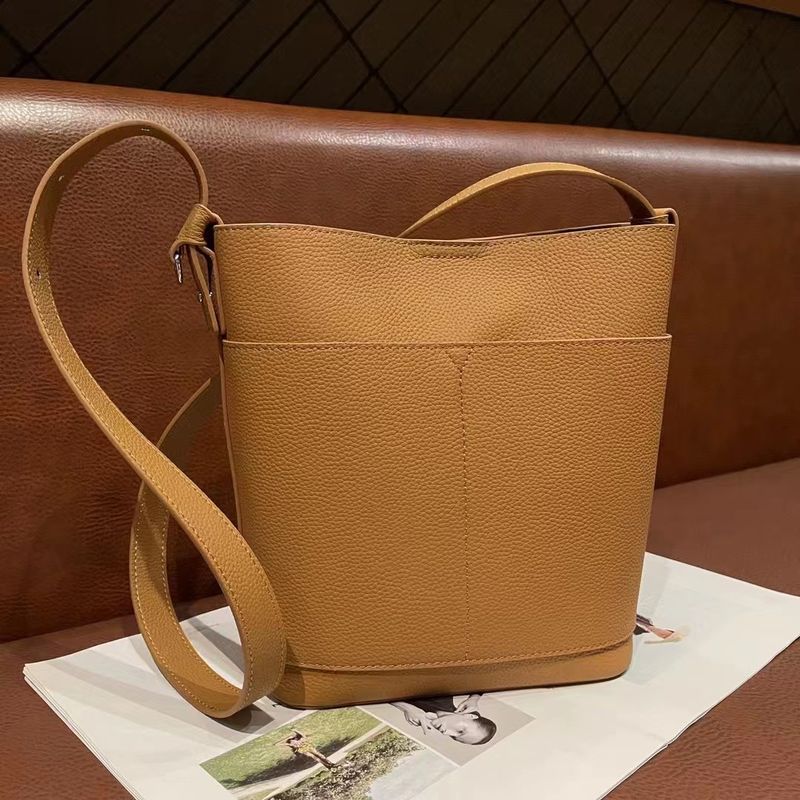 Borsa a tracolla da donna in vera pelle di vacchetta Togo, versatile e casual, da pendolare, 773_voghion.com