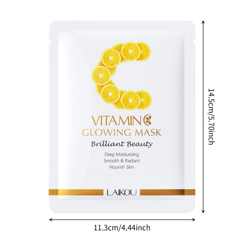 Bakımlar ve Maskeler Yeni Ürün Leco Vitamin C Gençleştirici Maske 25g Nemlendirici Nemlendirici Yama Maskesi İngilizce Paketleme_voghion.com