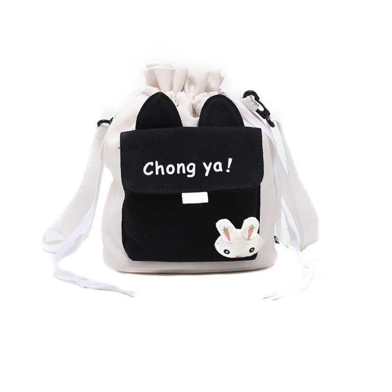 Bolsa de ombro pequena e fofa para mulheres, casual, com cordão, para estudantes, infantil, versátil, estilo feminino, presente_voghion.com