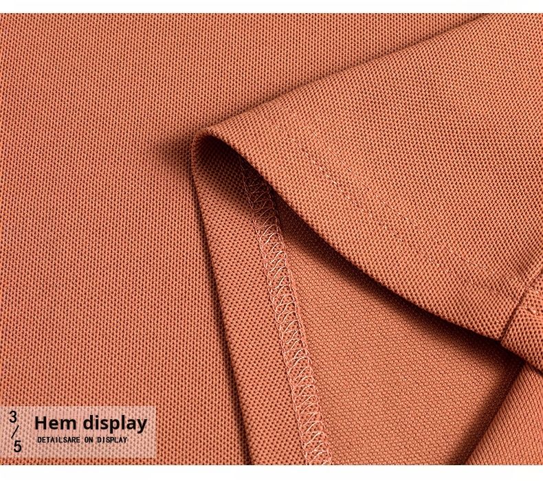 Summer short-sleeved T-shirt casual business fashion loose lapel embroidered POLO breathable men's shirt_voghion.com