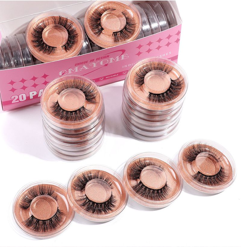 False Eyelashes 20 Boxes Mixed Thick And Long False Eyelashes A Pair Of Natural Three Dimensional Versatile Eyelashes_voghion.com