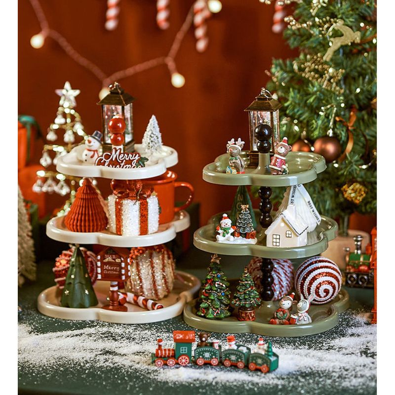 High-Value Brewing Fruit For Living Room Tea Room, Multi-Layer New Year Snack And Cake Display Plate_voghion.com