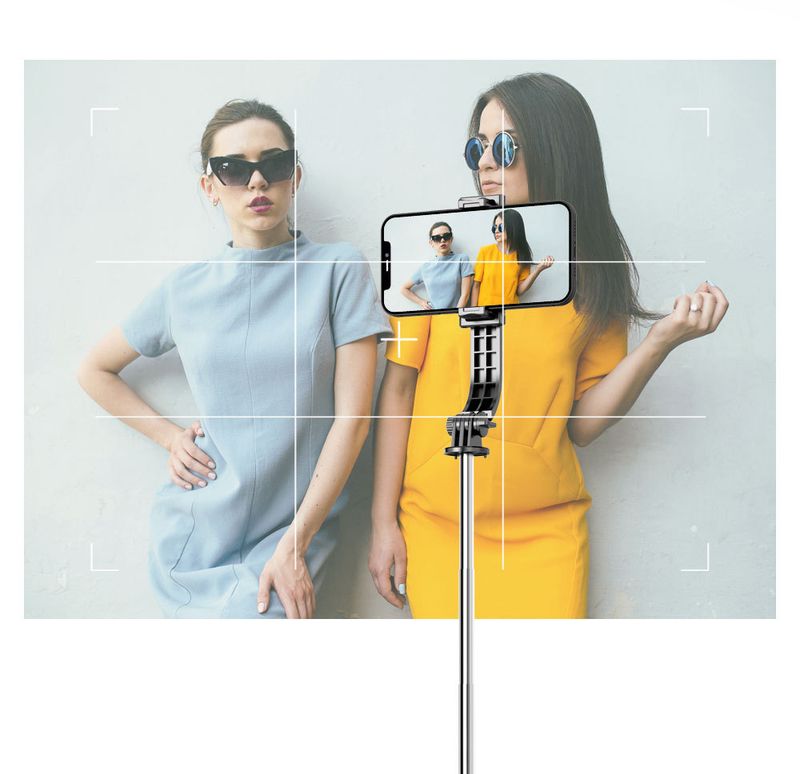Bluetooth Handheld Telescopic Mobile Phone Selfie Stick, Tripod Micro-single Camera Holder Outdoor Live Broadcast_voghion.com
