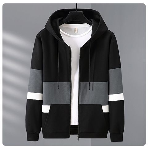Herren-Set aus Kapuzenpullover und Jogginghose in Übergröße – 5XL bis 11XL, bequemer Pullover mit Reißverschluss und Kapuzensweatshirt und Jogginghose für große und schwere Männer_voghion.com