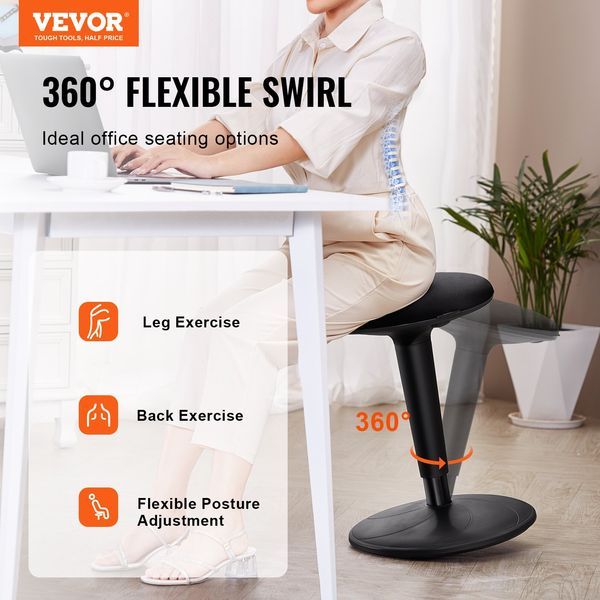 Wobble Chair, Height-Adjustable (21.7-28.3') Active Chair, Flexible Seating Wobble Stool Made Of Iron Improves Focus & Posture, Ideal For Schoo_voghion.com