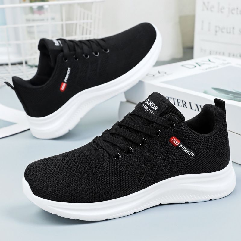 Zapatillas de deporte de verano para mujer, cómodas, informales, sencillas y versátiles, de malla transpirable, con suela suave_voghion.com