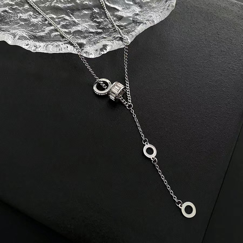 Roestvrijstalen hangerkettingen voor vrouwen met strass-uitholling, kubuschoker, nieuwe mode, feestcadeau, sieraden_voghion.com