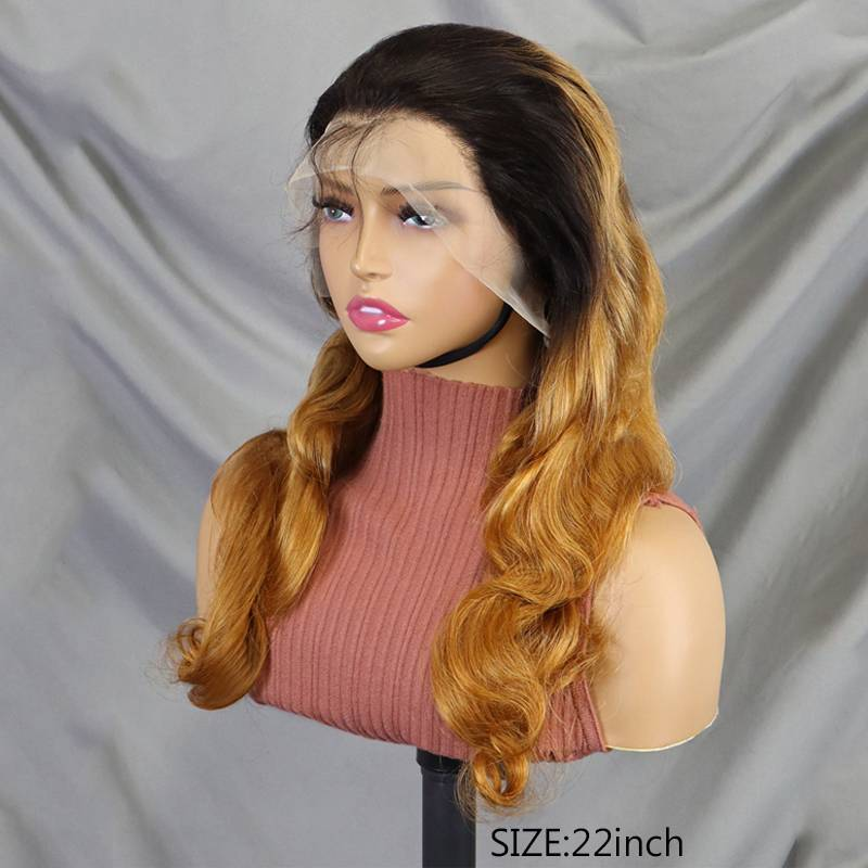 13x4 Lace Front Wigs Body Wave Human Hair Wigs For Women 200% Density Pre Plucked With Baby Hair Natural Black_voghion.com