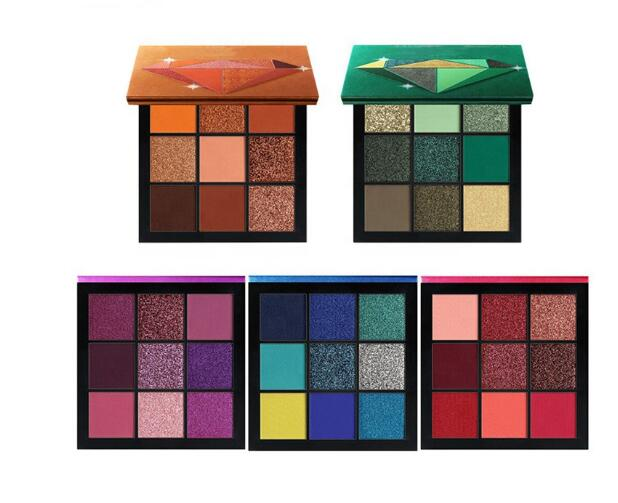 huda9 Farbe Diamant Lidschatten HUDA Erde Perle Lidschatten Tablett EMERALD RUBY TOPAZ AME THYS_voghion.com