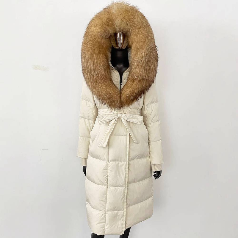 Damenbekleidung Wintermode Wahl Lange Für Frauen Verdicktes Fell Taille Mit Kapuze Temperament Abnehmen_voghion.com