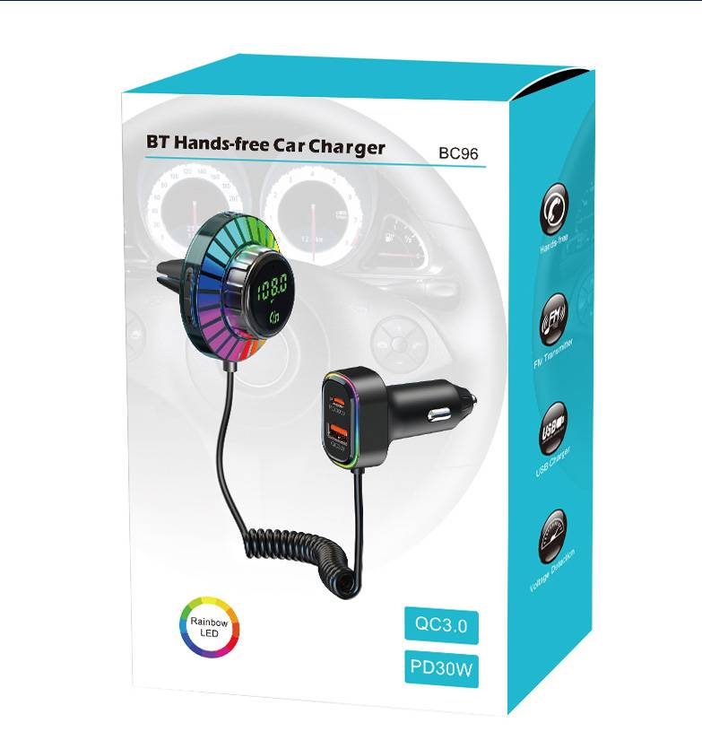 Lettore musicale Bluetooth universale per auto con display a LED - Ricarica PD30W+QC18W, assistente vocale, connessione stabile_voghion.com