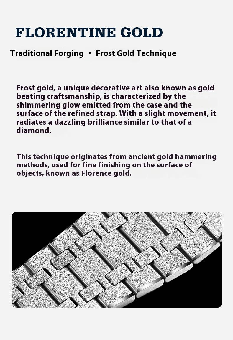 Men's Automatic Mechanical Watch With Luminous Hands, 50M Water Resistant, Sapphire Crystal, Stainless Steel Bracelet, Date Display_voghion.com
