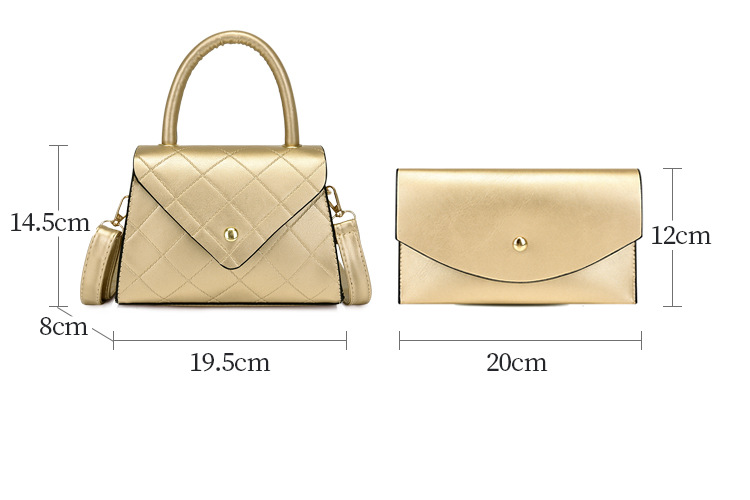 Women's Bag Retro Fashion Large Capacity Mother And Child Bag Shoulder Messenger Bag Three Piece Set_voghion.com