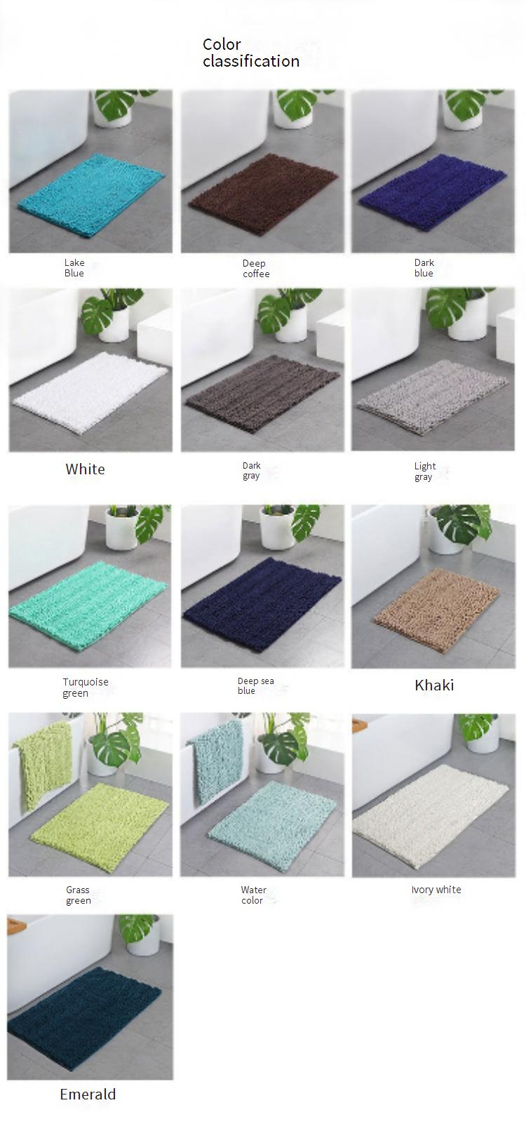 Juego de felpudos: Alfombra de entrada premium absorbente y antideslizante, de felpa gruesa para cocina, baño y mascotas (opciones de base de TPE/termofusible)_voghion.com