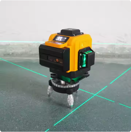 Yatay Ölçüm İçin 12 Çizgi Lazer Seviyesi 360°x3D İç Mekan Dış Mekan Otomatik Seviyeleme Döner Lazer Cihazı_voghion.com
