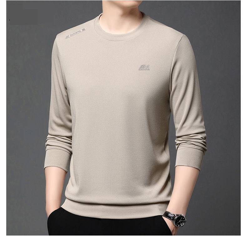 Herrenbekleidung Sweatshirt Rundhals Herren Fleece Sweatshirt Winter Warm Casual Pullover Langarm T-Shirt Loose Fit Fashion Crewneck Top_voghion.com