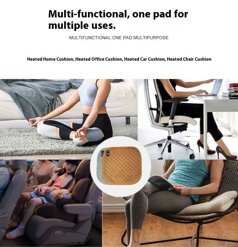 Warmth Heated Floor Mat – Portable 3-Level Heating Pad For Home & Office (48x48cm, Cotton Fabric, Battery Powered)_voghion.com