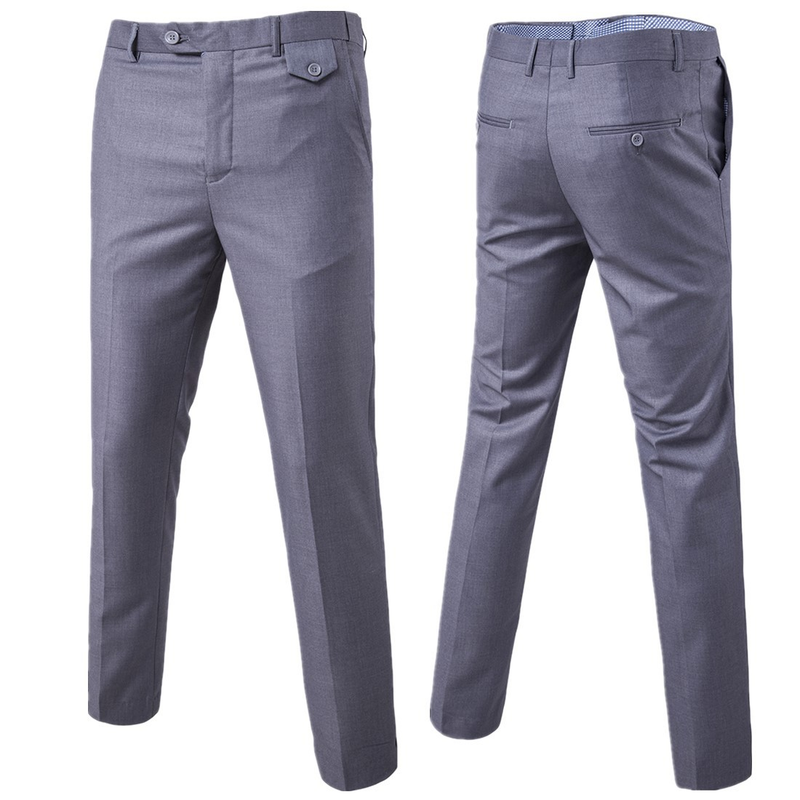 Fashion Quality Men's New Solid Color Trendy Versatile Casual Trousers Business Trousers 9 Colors 9 Sizes Trousers_voghion.com
