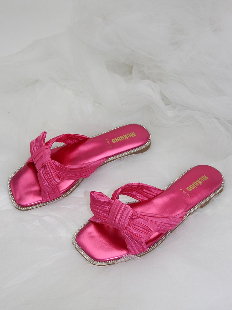 Sandales plates de plage à bordure diamantée, nouvelle tendance_voghion.com