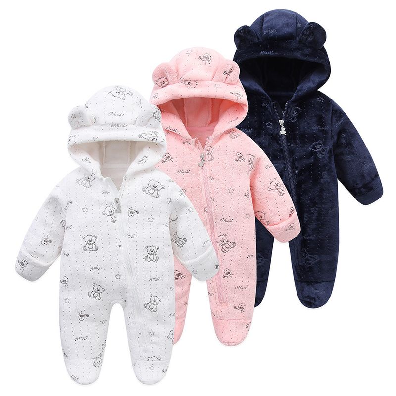 2024 new cross-border exclusive winter infant fleece-lined jumpsuit baby outing romper romper in stock generation hair_voghion.com
