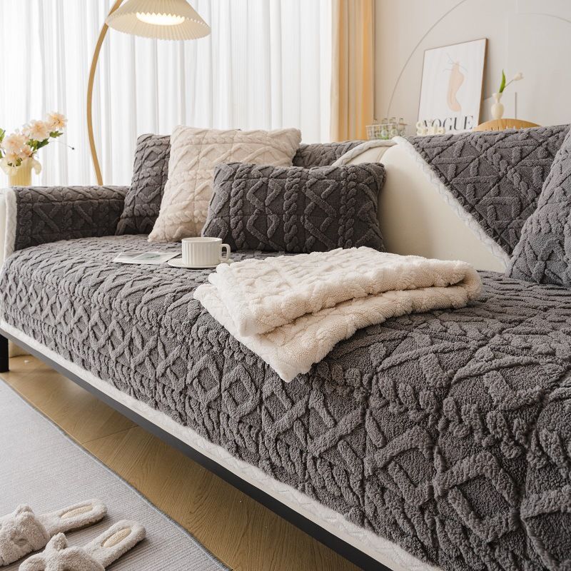 Nuovo cuscino comfort 2024 in velluto di cotone spesso, antiscivolo, copridivano completo per autunno e inverno_voghion.com