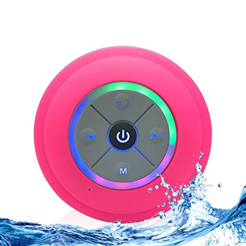 Taşınabilir Hoparlörler Açık Hava Banyo Araba Mini Taşınabilir Hoparlör Işık Büyük Vantuzlu Q9 Su Geçirmez Kablosuz Bluetooth Hoparlör_voghion.com