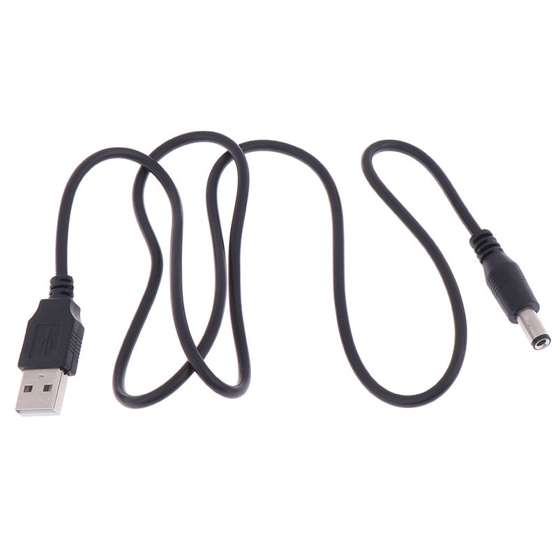 1 stk. 5V lader strøm til DC 5,5 mm plugg USB strømkabel for MP3/MP4-spiller_voghion.com