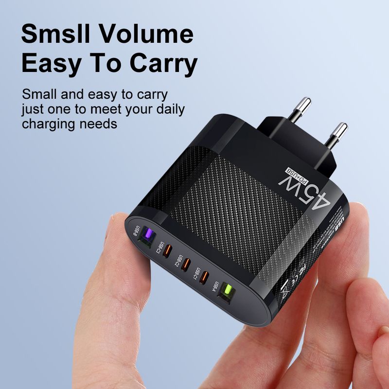 Music Festival 3.5A 3 Type-C + 2 USB mobil töltő multiinterfészes töltőfej brit csatlakozóval_voghion.com