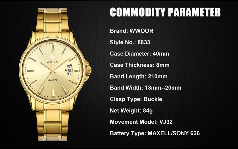 Men's Classic Business Quartz Watch With Date Display, Stainless Steel Band, Water Resistant Casual Wristwatch For Men Men's Watch_voghion.com
