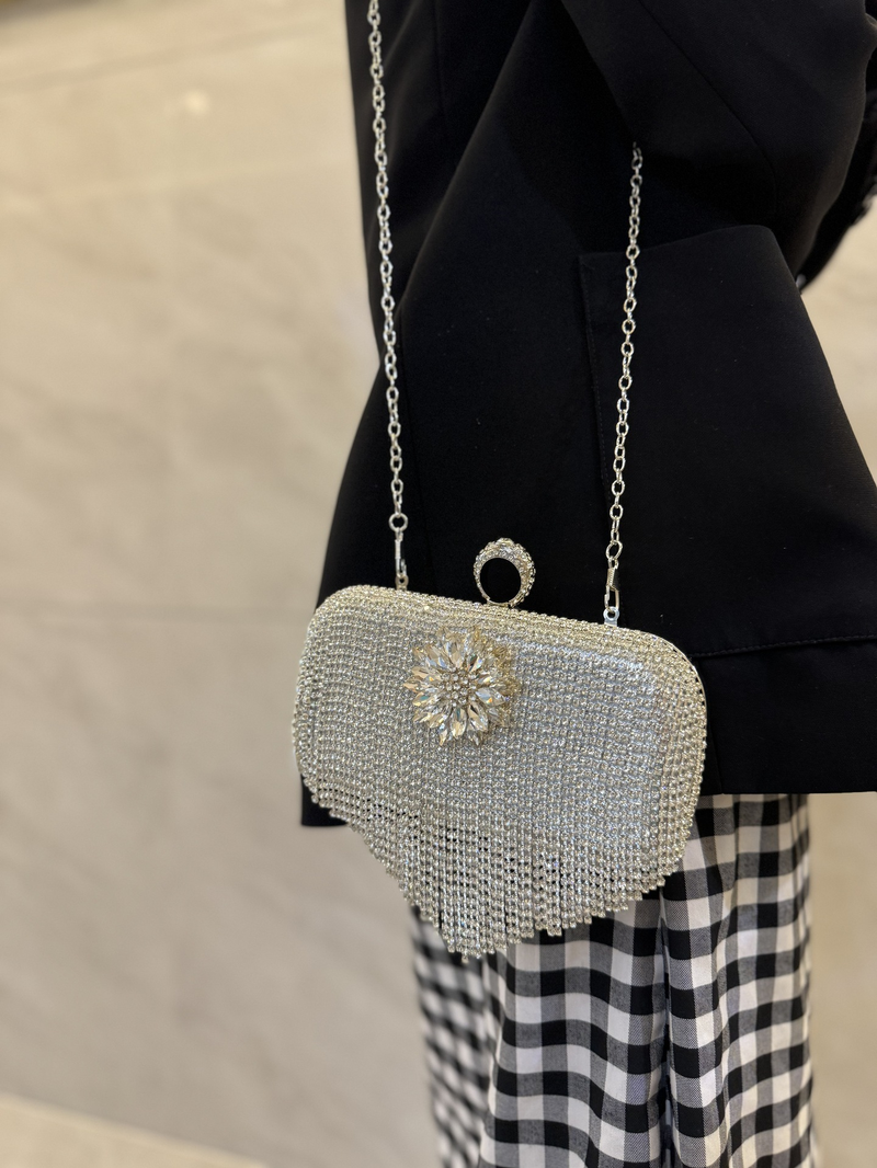 Uus Full Water Diamond Handheld Bar õhtukleit, väike lõhnav ja voolav Su Xieqiao banketikott_voghion.com