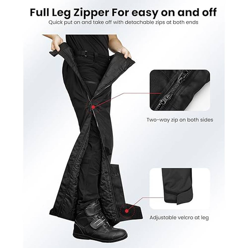 Abnehmbare Winter-Motorrad-Reithose für Herren, CE 2, durchgehender Beinschutz mit Reißverschluss, Motocross-Außenhose für kaltes Wetter, PF1_voghion.com