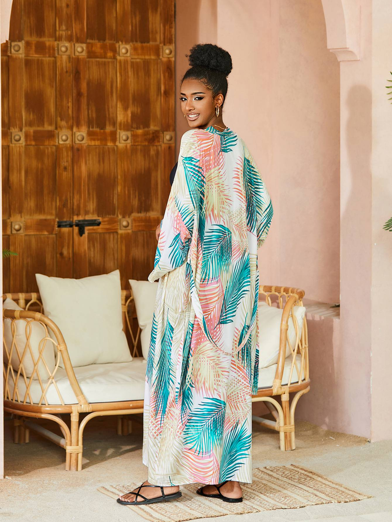 Women's Beach Cover-Up Cardigan - Sun Protective Swimwear Wrap, Lightweight Bikini Cover & Vacation Outerwear_voghion.com